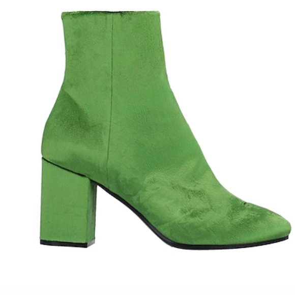 Balenciaga Shoes - BALENCIAGA Suede Green Ankle boots